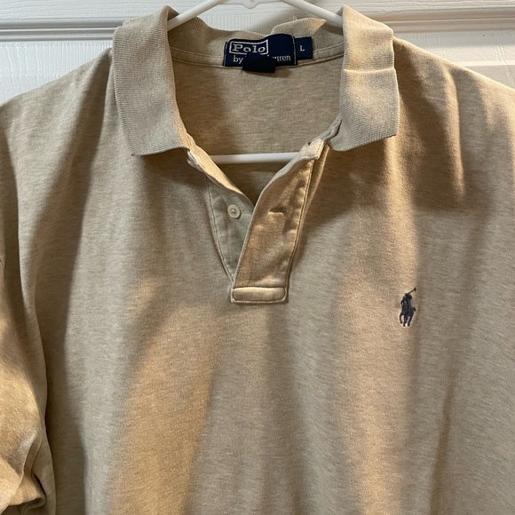 Polo by Ralph Lauren Size L Tan/Cream Polo - Picture 3 of 7